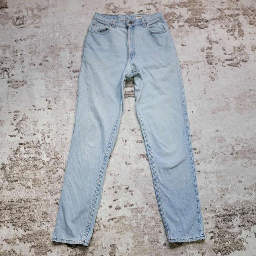 Vintage Levi's 550 Relaxed Fit Tapered Leg Jeans Light Wash Made in USA Size 10